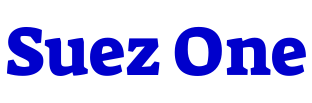 Suez One font